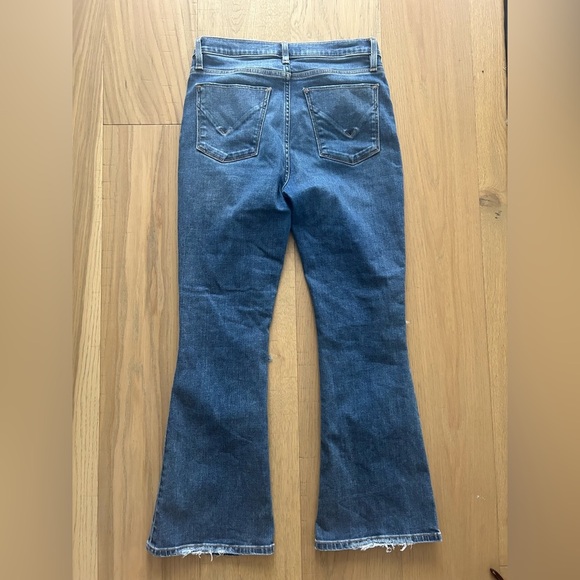 Hudson Distressed Flare Jeans - Picture 4 of 6